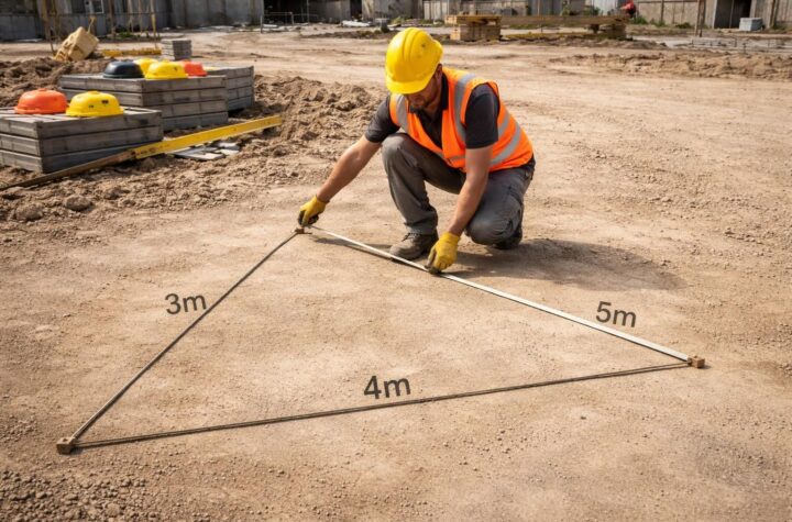 découvrez comment tracer un angle droit facilement dans le bâtiment avec la méthode 3 4 5, une technique simple et précise pour vos travaux de construction.